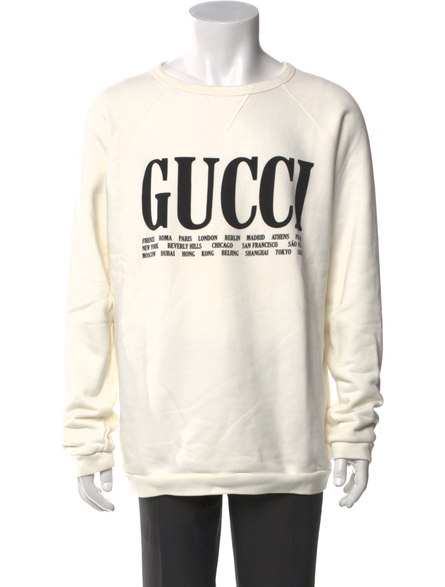 Gucci Graphic Print Crew Neck Pullover
